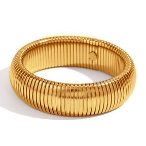 Pulseira Chunky Banhada a Ouro e Prata