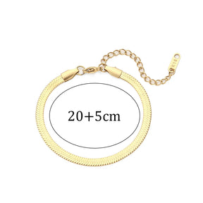 Pulseira Cobra Banhada a Ouro 18K